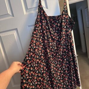 Old Navy Floral Mini Dress - Black and Red
